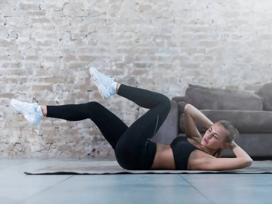 Brzuszki rowerowe Brzuszki rowerowe